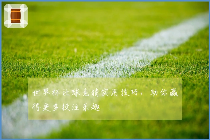 世界杯让球竞猜实用技巧，助你赢得更多投注乐趣